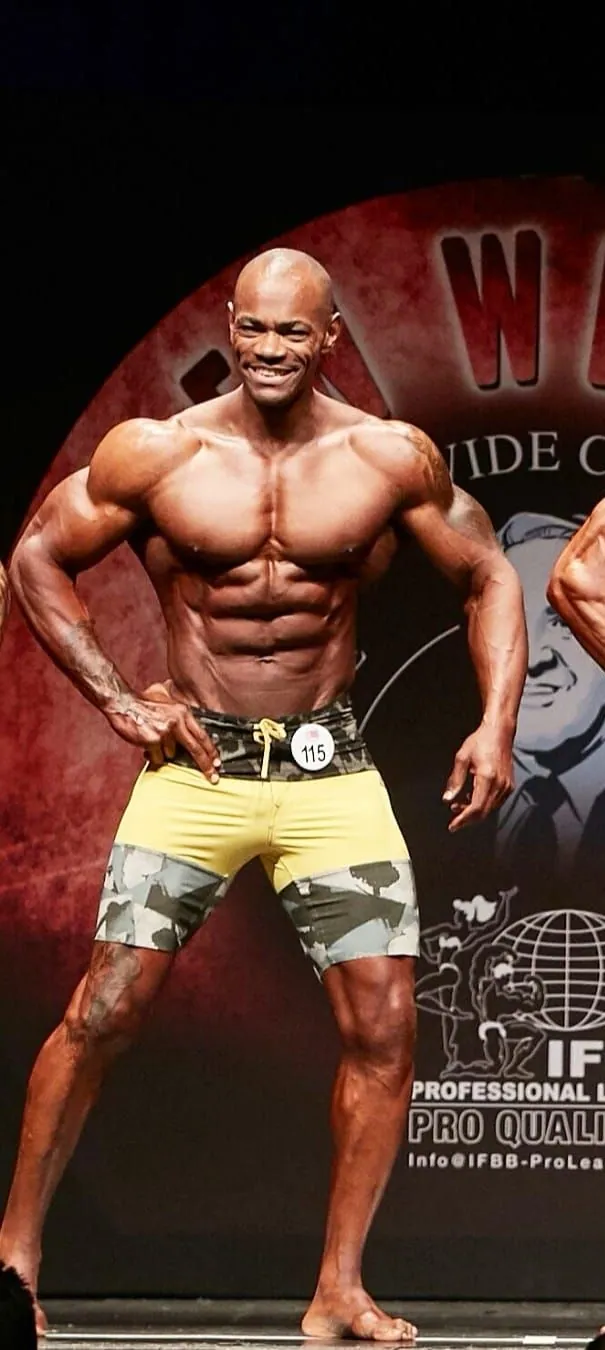 Antony Bessala sur la scène IFBB Pro League